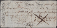 Margate Bank, Francis Cobb & Son, a bill of exchange for £79, 9 October 1786, also a sight bill for £50, 9 March...