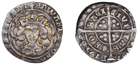 Edward IV (First reign, 1461-1470), Light coinage, Groat, York, class VII, mm. lis, quatrefoils by neck, f!eurs on...