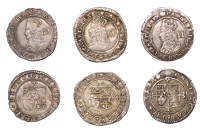 Charles II (1660-1685), Third Hammered issue, Halfgroats (3), all mm. crown, type E, stops in rev. legend (2),...