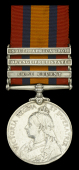 Queen’s South Africa 1899-1902, 3 clasps, Cape Colony, Orange Free State, South Africa 1901, unofficial rivets...