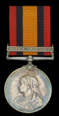 Queen’s South Africa 1899-1902, 1 clasp, Defence of Kimberley (Serjt. J. J. Smyth, Kimberley Town Gd:) nearly very...