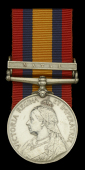 Queen’s South Africa 1899-1902, 1 clasp, Natal (328 S. Sergt. T. Corcoran. A.P.C.) edge bruise and a few contact...