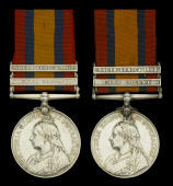 Queen’s South Africa 1899-1902, 2 clasps, Cape Colony, South Africa 1902 (2) (39518 Pte. W. S. Needler. 135th....