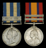 Pair: Company Sergeant Major A. Steel, Royal Engineers

Egypt and Sudan 1882-89, undated reverse, 1 clasp, Suakin...