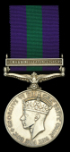 General Service 1918-62, 1 clasp, Bomb & Mine Clearance 1945-49 (1572483 Sjt. B. H. W. Eastwood R.E.) nearly...