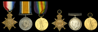 Three: Lieutenant J. Barton, King’s Royal Rifle Corps
1914-15 Star (R-7098 Pte. J. Barton. K.R. Rif: C.); British...