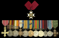 An inter-war C.B., Mesopotamia operations O.B.E. group of twelve awarded to Major-General F. W. Barron, Royal...
