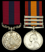 A Second Boer War D.C.M. pair awarded to Staff Sergeant G. F. Hudson, Army Ordnance Corps, who was also mentioned in...