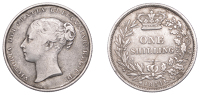 Victoria (1837-1901), Shilling, 1851 (ESC 2999; S 3904). Harshly cleaned, otherwise fine, rare	 £100-£120