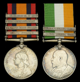 Pair: Private W. Rhodes, 6th Inniskilling Dragoons

Queen’s South Africa 1899-1902, 4 clasps, Cape Colony,...