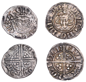Henry III, Long Cross Coinage, Penny, class Vb, Canterbury, Robert, robert on cant, 1.32g/9h (N 997; S 1373); Edward...