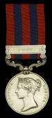 India General Service 1854-95, 1 clasp, Pegu (2nd. Corpl. W. Campbell. Sappers & Miners.) edge nicks, good very...