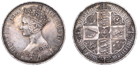Victoria (1837-1901), ‘Gothic’ Crown, 1847, edge undecimo, 28.28g/6h (ESC 2571; S 3883). Several edge bumps,...