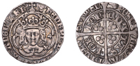 Henry VII (1485-1509), Facing Bust issue, Groat, class IVb, mm. greyhound’s head, 3.09g/5h (N 1706b; S 2201)....