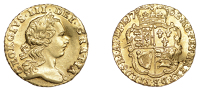 George III (1760-1820), Pre-1816 issues, Quarter-Guinea, 1762 (EGC 886; S 3741). Some nicks and dents, otherwise...
