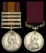 Pair: Sergeant W. Wright, Royal Highlanders

Queen’s South Africa 1899-1902, 4 clasps, Orange Free State,...