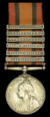 Queen’s South Africa 1899-1902, 6 clasps, Cape Colony, Tugela Heights, Relief of Ladysmith, Transvaal, Laing’s...