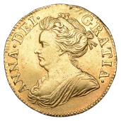 Anne (1702-1714), Half-Guinea, 1713 (MCE 236; S 3575). Edge marks at 12 o’clock, otherwise good very fine, some...
