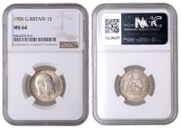 Edward VII (1901-1910), Shilling, 1906 (ESC 3592; S 3982). Lustrous and prettily toned, mint state [Graded by NGC as...