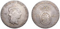 Denmark, Schleswig-Holstein, Christian VII, Speciesthaler, 1795mf, Altona (Dav. 1311; Jaeger 10; KM 138.1). Cabinet...