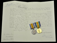 A poignant and well documented Great War ‘fighter pilot’ casualty pair awarded to Second Lieutenant E. A. Cave,...