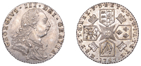 George III (1760-1820), Pre-1816 issues, Sixpence, 1787, with semée of hearts (ESC 1629; S 3749). Lustrous,...