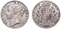 Victoria (1837-1901), Crown, 1845, edge viii, cinquefoil stops (ESC 2564; S 3882). Fine, toned	 £90-£120