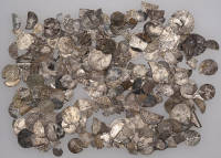 Miscellaneous hammered silver coins (approx. 300), various denominations and issuers [lot]. Many damaged, poor to...