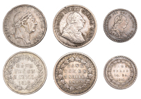 George III, Bank of England, Three Shillings (2), 1812, 1813, Eighteen Pence, 1811 (ESC 2075, 2082, 2112; S 3769,...