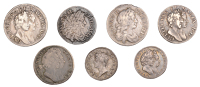 Charles II to William & Mary, Maundy Oddments (7), various denominations [7]. Fine or better	 £100-£120