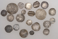 Elizabeth I, Second issue, Penny, mm. cross-crosslet, 0.56g/5h (N 1998; S 2558); Third issue, Sixpence, 1561, mm....