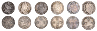 William III, Sixpences (6), 1696, 1696y, 1697 (3), 1697c, (S 3520, 3526, 3533, 3537, 3538, 3542) [6]. Fair to good...