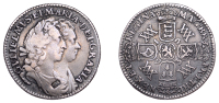 William and Mary (1688-1694), Sixpence, 1693 (ESC 869; S 3438). Cabinet tone, good fine; small counterstamp on...
