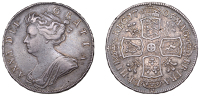Anne (1702-1714), Halfcrown, 1705, plumes, edge qvinto (ESC 1360; S 3581). Cabinet tone, about very fine	 £150-£180