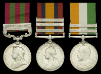 Three: Private E. Littlefield, Royal West Kent Regiment

India General Service 1895-1902, 1 clasp, Punjab Frontier...
