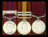 Three: Private S. Jackman, 4th King’s Royal Rifle Corps 

India General Service 1854-95, 1 clasp, Burma 1889-92...