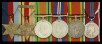 Six: Private K. Stevens, Cape Corps, attached South African Air Force

1939-45 Star (C301144 K. Stevens); Africa...