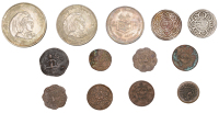 Nepal, Birendra Bir Bikram, 300 Rupees, 2047 (1990), Ratification of Constitution, 50 Rupees, 2031 (1974), Red...