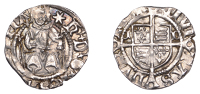 Henry VIII (1509-1547), Second coinage, Penny, Sovereign type, Durham, Bp Tunstall, mm. star on obv. only, cd by...