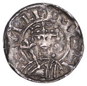 William II (1087-1100), Penny, Cross Fleury and Piles type [BMC V], Romney, Gold, +pillelm re, facing bust, sceptre...