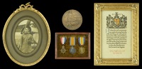 The particularly fine and poignant Great War Bristol F.2b Fighter Ace’s campaign group of three awarded to Second...