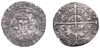 Edward IV (Second reign, 1471-1483), Groat, class XIV, London, mm. annulet, no marks by neck, small trefoils on...