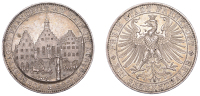 Germany, Frankfurt, Free City, Thaler, 1863, Memorial Thaler, Frankfurt (Dav. 654; J 52; KM 372). Toned, about...