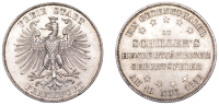 Germany, Frankfurt, Free City, Thaler, 1859, Memorial Thaler, Frankfurt (Dav. 650; J 50; KM 359). Extremely fine	...
