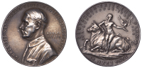 Germany, German Plan for Peace in Europe, 1936, a silver medal by K. Goetz, bust of Adolf Hitler left, rev. Europa...