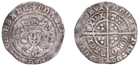 Edward IV (Second reign, 1471-1483), Groat, class XII, York, mm. lis, no marks by neck, trefoils on cusps, e on...