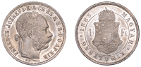 Hungary, Franz Joseph I, Forint, 1885kb, Kremnica (Husźar 2141; ÉH 1466; KM 469). Lustrous, good extremely fine	...