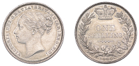 Victoria (1837-1901), Shilling, 1884 (ESC 3074; S 3907). Good extremely fine, toned	 £70-£90