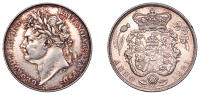 George IV (1820-1830), Shilling, 1821 (ESC 2396; S 3810). Once cleaned but since prettily toned, about extremely...