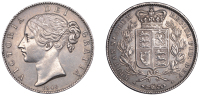 Victoria (1837-1901), Crown, 1845, edge viii, cinquefoil stops (ESC 2564; S 3882). Better than very fine	 £120-£150